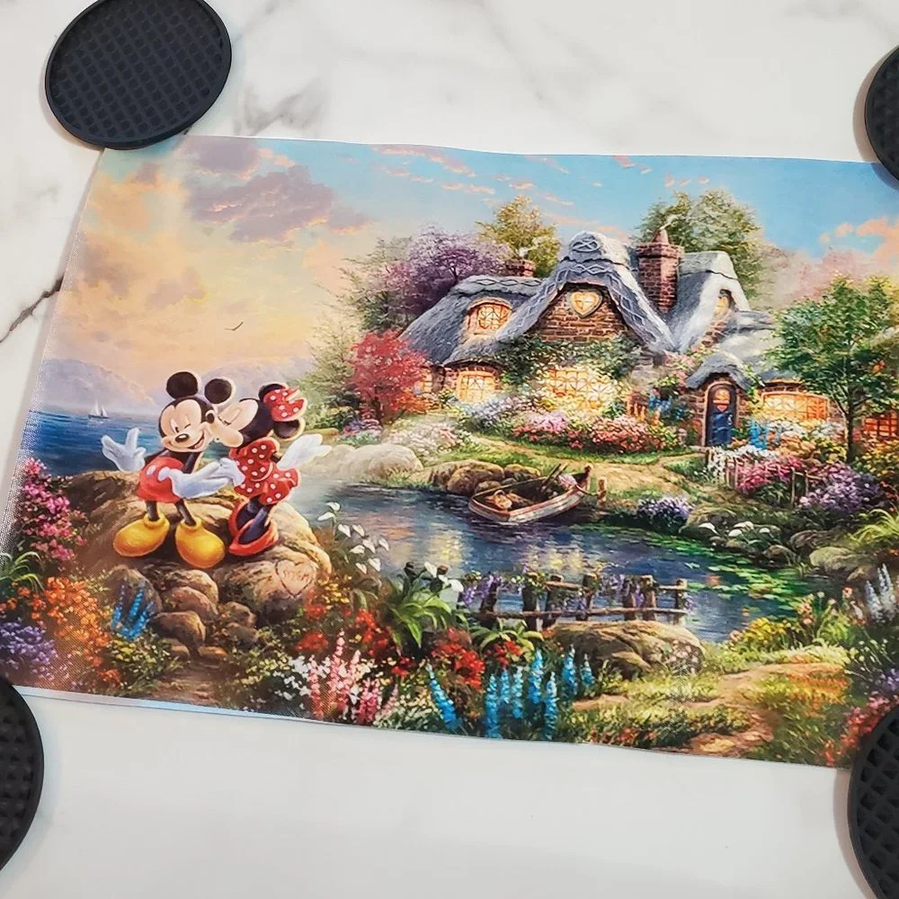 Disney Mickey and Minnie Sweetheart Cove Print by Thomas Kinkade